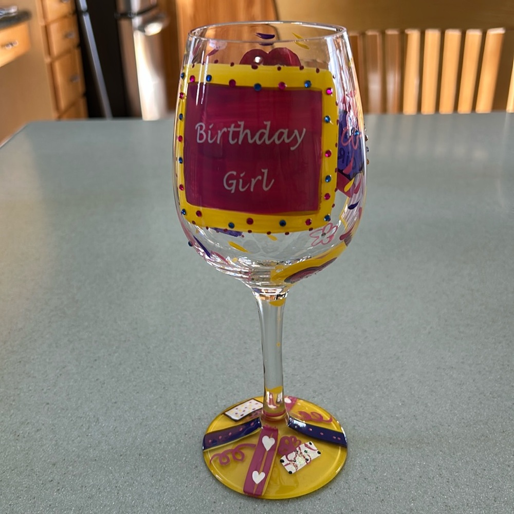 Lolita Birthday Girl Wine Glass